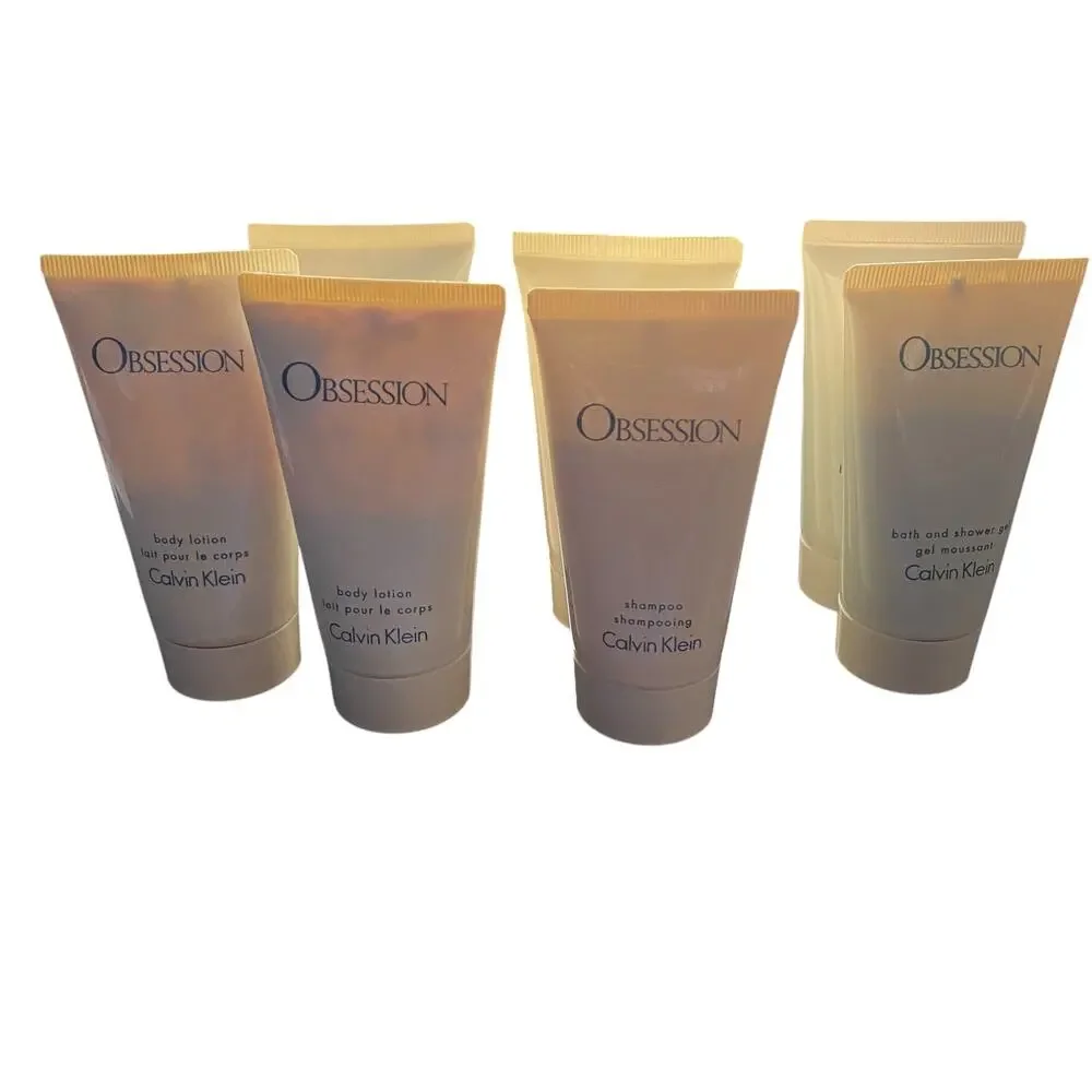 Obsession Calvin Klein Lot - Lotions, Shower Gel, Shampoo & Body Wash Lot of 7